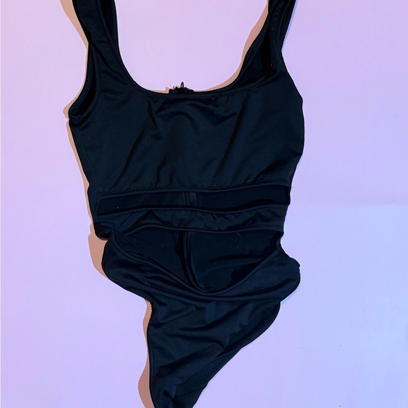 Black One-Piece Swimsuit - Picture 1 of 2